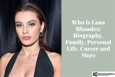 lana rhosde|Who is Lana Rhoades: Biography, Family, Personal Life, Career .